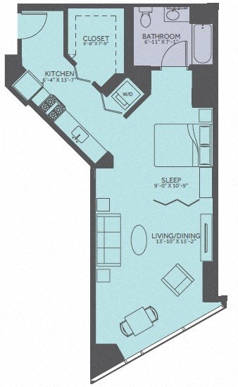 Convertible 11-Avenue Floorplan Image
